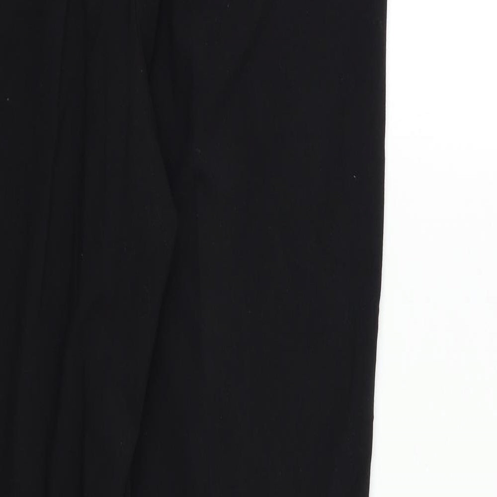 M &Co Womens Black Dress Pants Trousers Size 14 L25 in