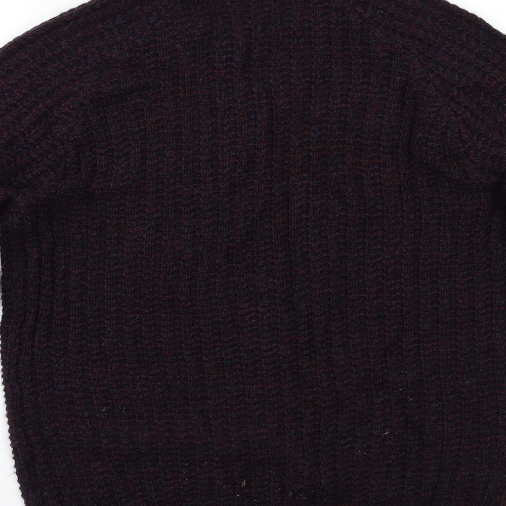 Cedar Wood State Mens Purple Pullover Jumper Size S