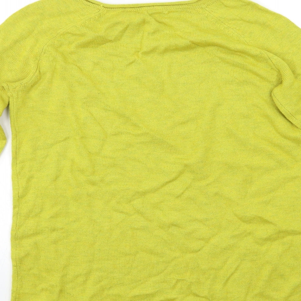 H&M Womens Yellow Pullover Jumper Size S