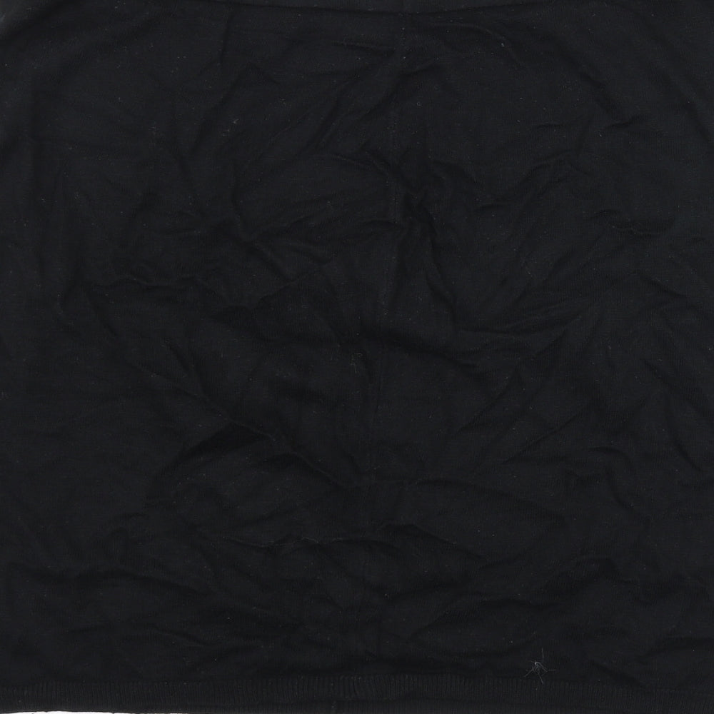 Preworn Womens Black A-Line Skirt Size XL