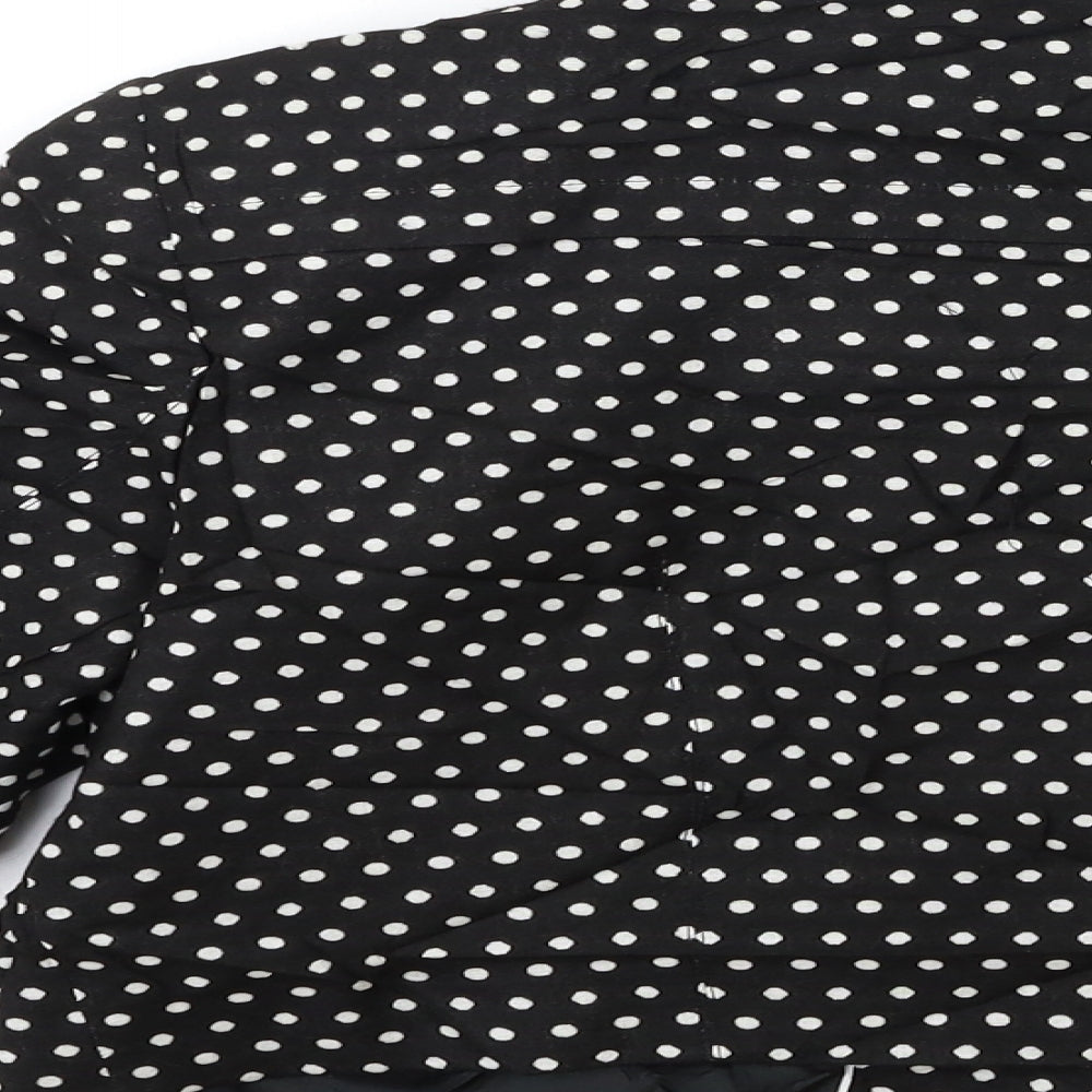Marks and Spencer Womens Black Polka Dot Jacket Size 12