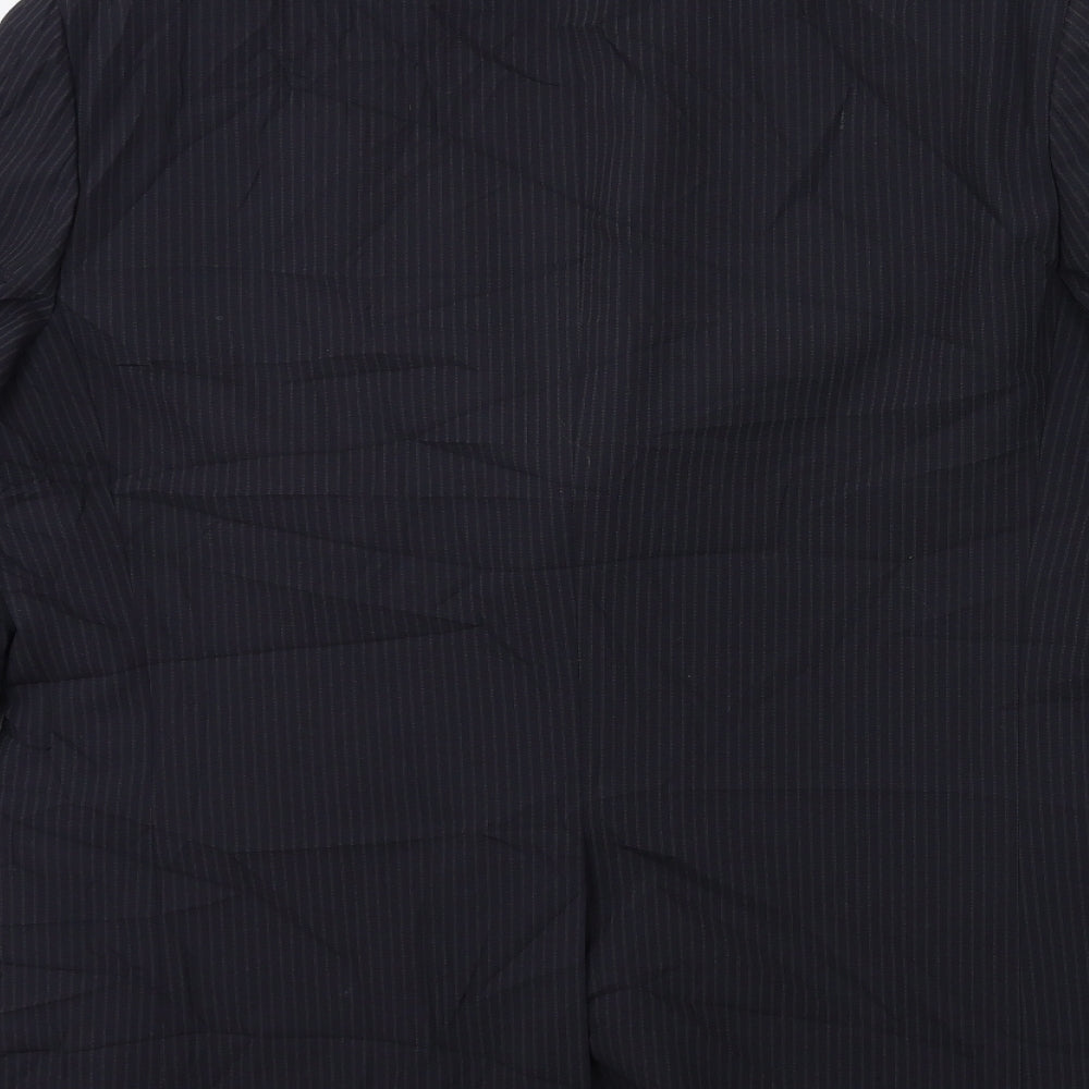 Marks and Spencer Mens Blue Striped Jacket Suit Jacket Size 44
