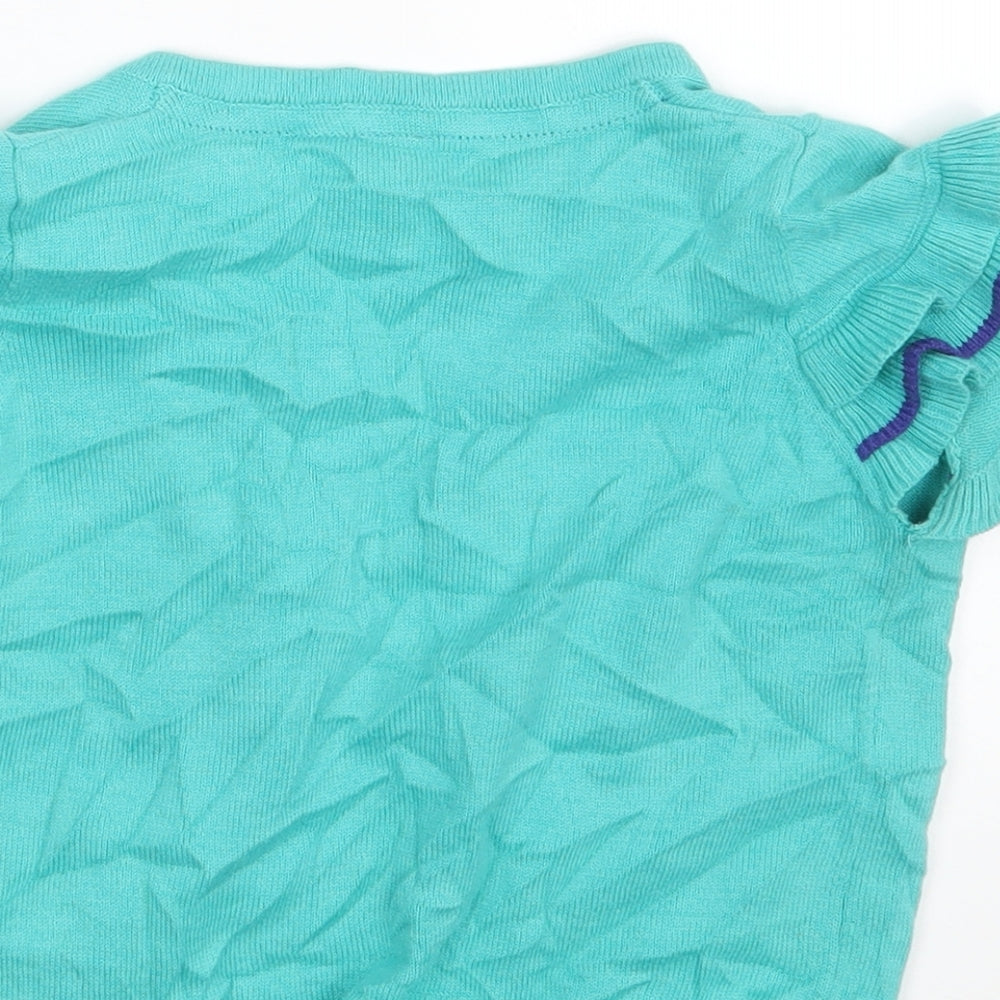 First Wish Girls Green Cardigan Jumper Size 4 Years