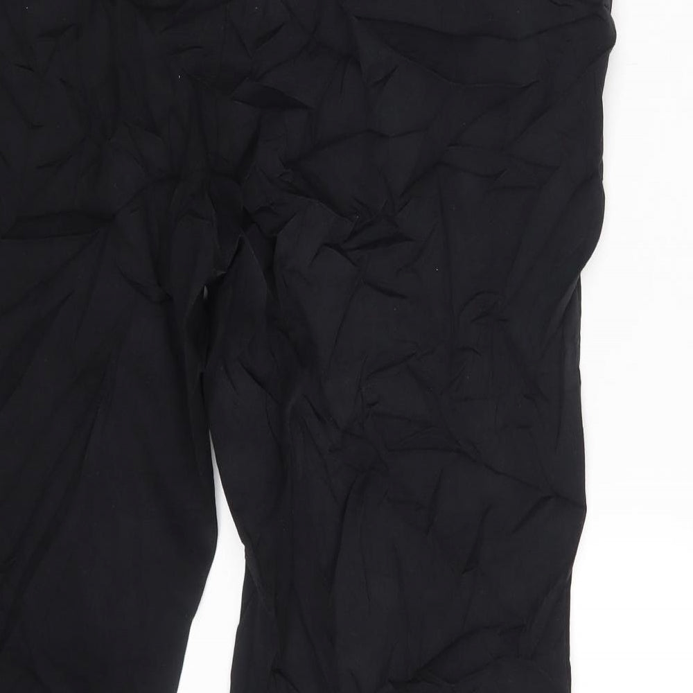 M&S Womens Black Trousers Size 16 L25 in