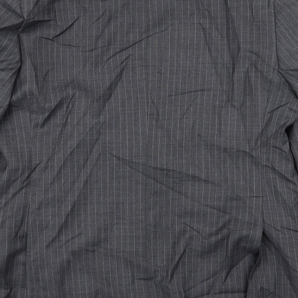 M&S Mens Grey Striped Jacket Blazer Size 42