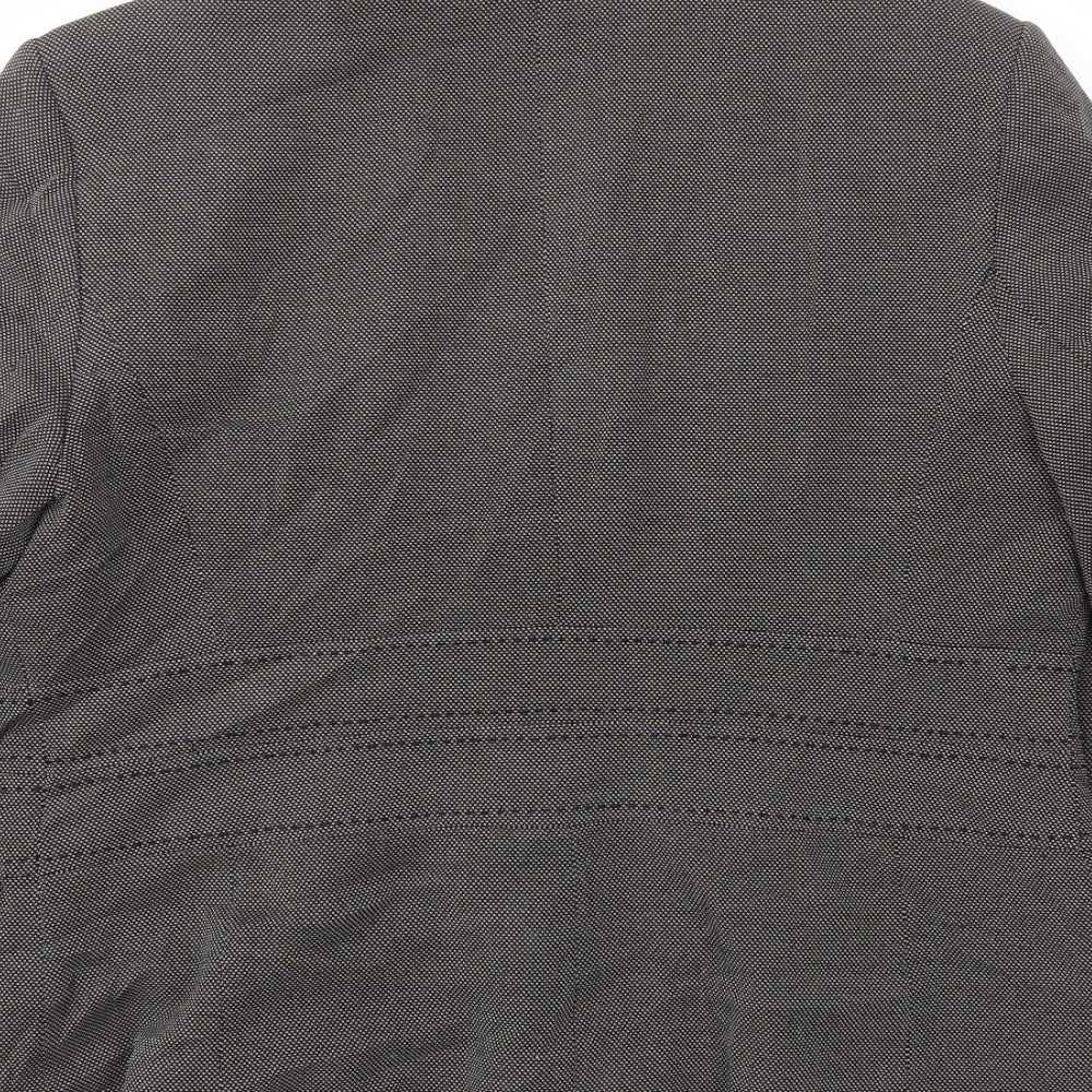 M&S Womens Grey Jacket Blazer Size 14