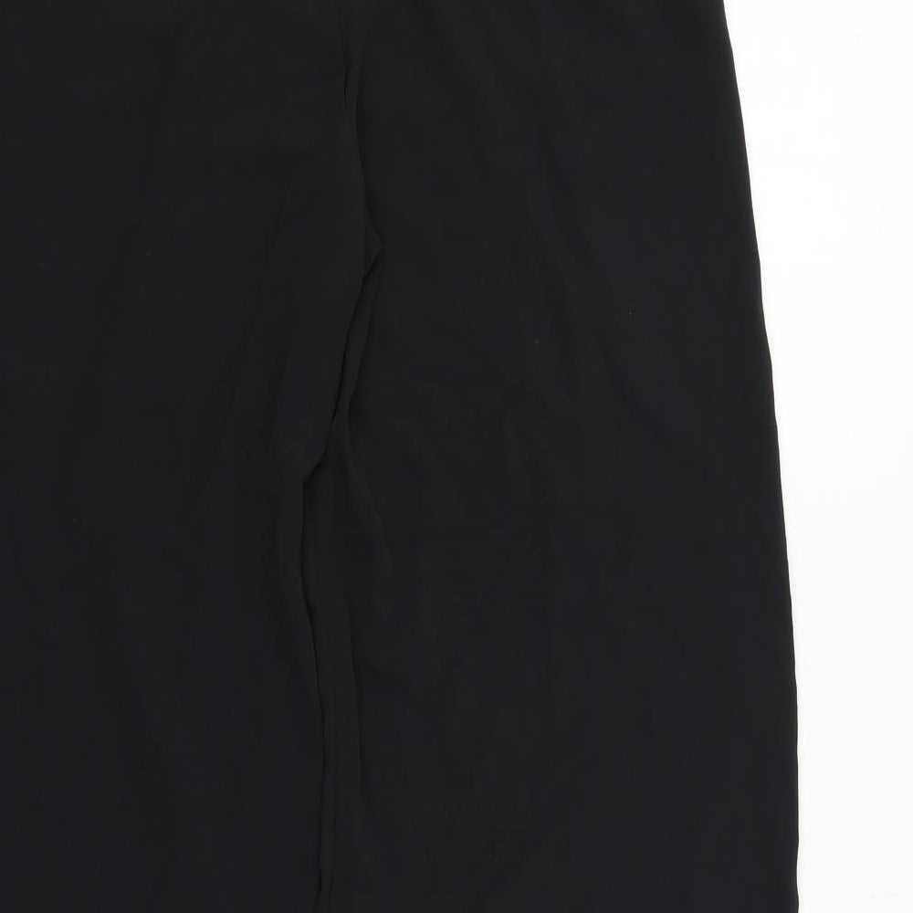 VILLA Womens Black Trousers Size 8 L28 in