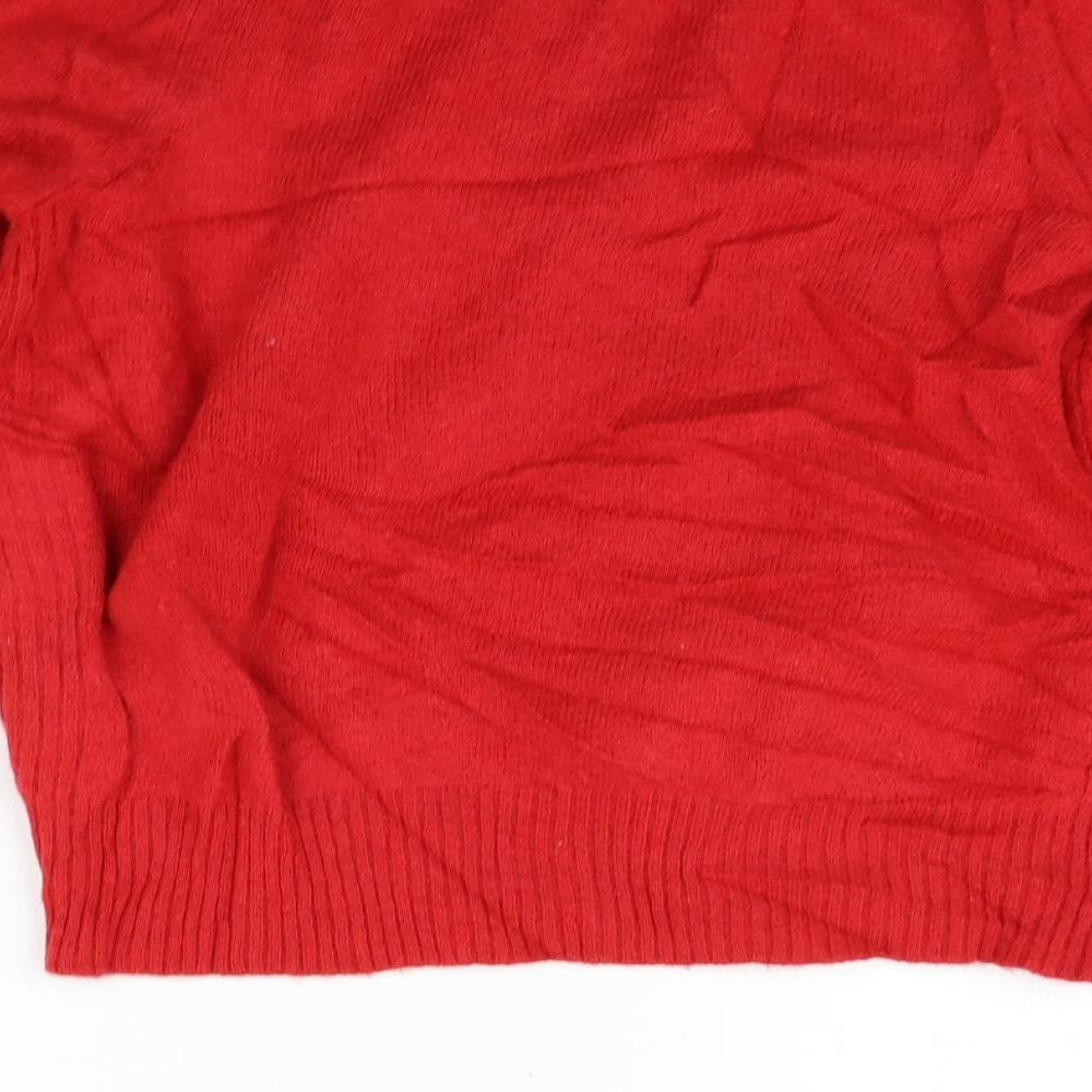 Marks and Spencer Womens Red Pullover Jumper Size 16