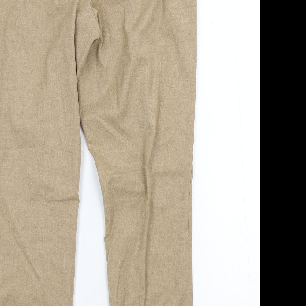 H&M Womens Beige Trousers Size 14 L27 in