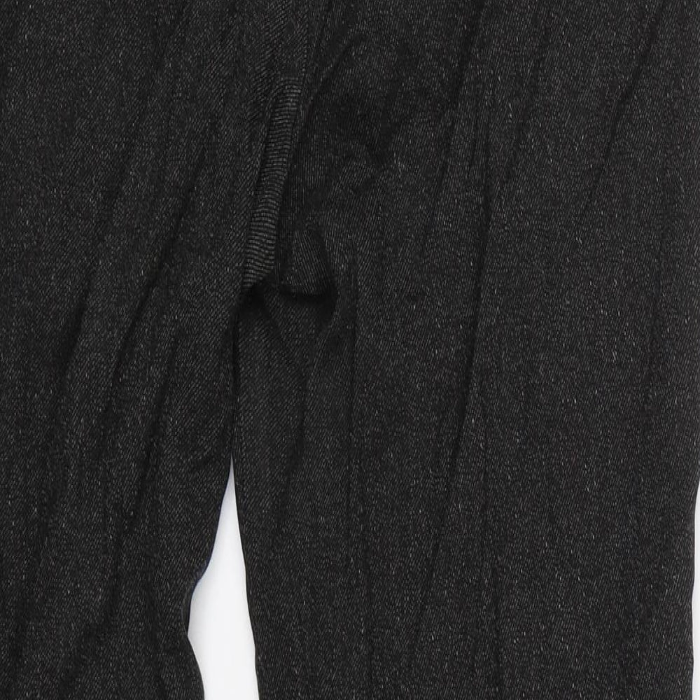 M&S Womens Black Trousers Size 14 L25.5 in