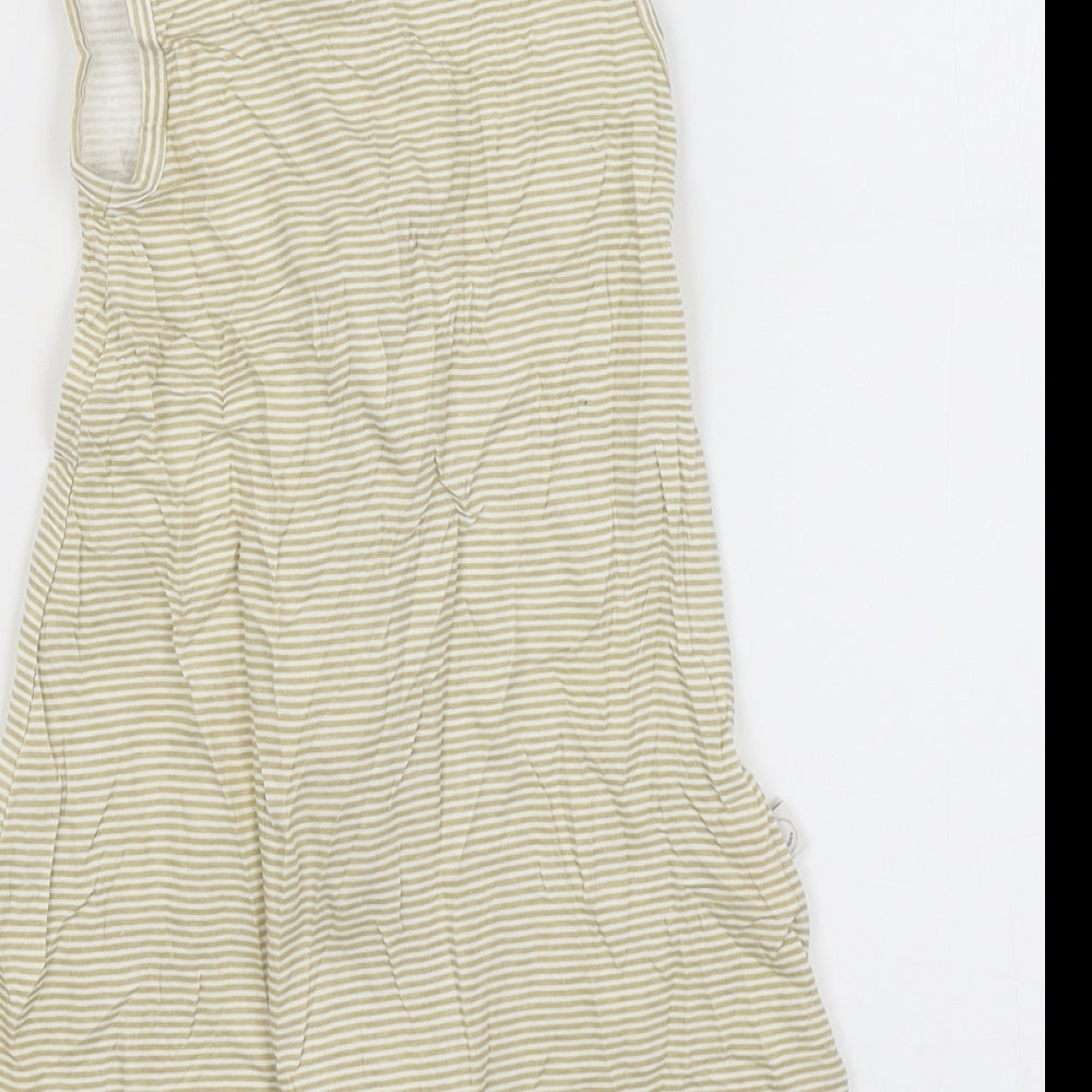 Cleva Mama Baby White Striped Babygrow One-Piece Size 0-3 Months