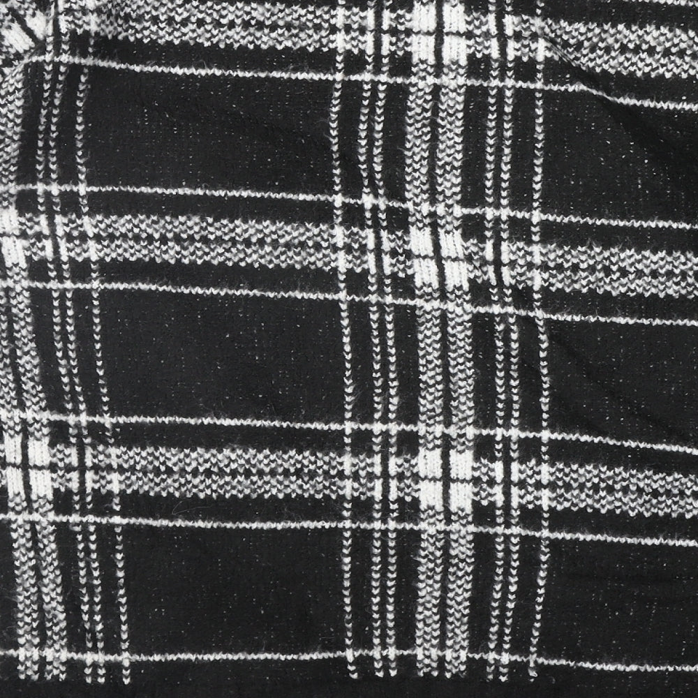 Marks and Spencer Womens Black Geometric Pullover Jumper Size M