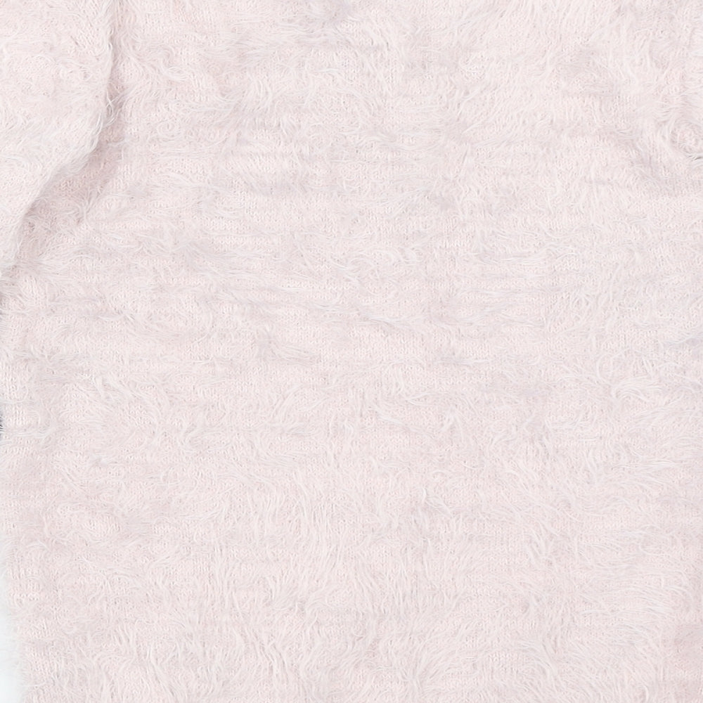 YD Girls Pink Pullover Jumper Size 9-10 Years