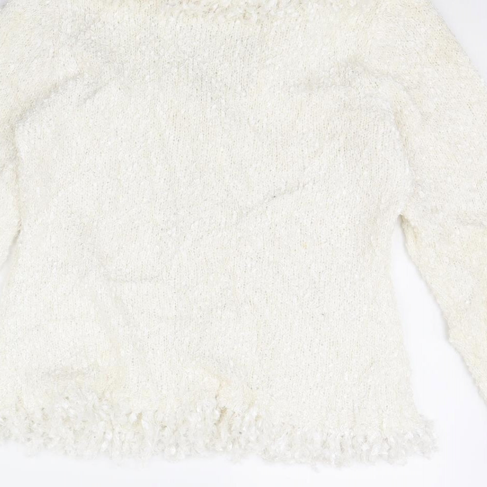 Stephen Womens Ivory Jacket Size L