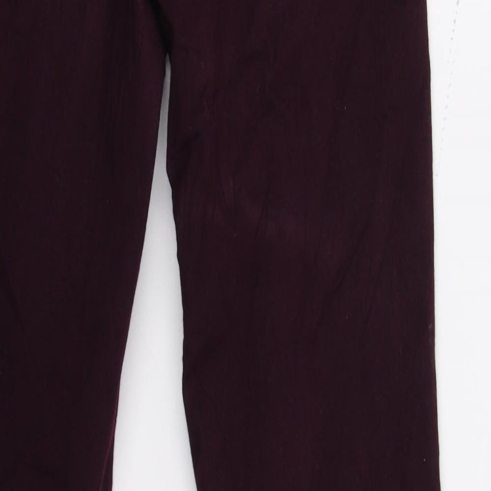 Topshop Womens Red Denim Skinny Jeans Size 30 in L28 in