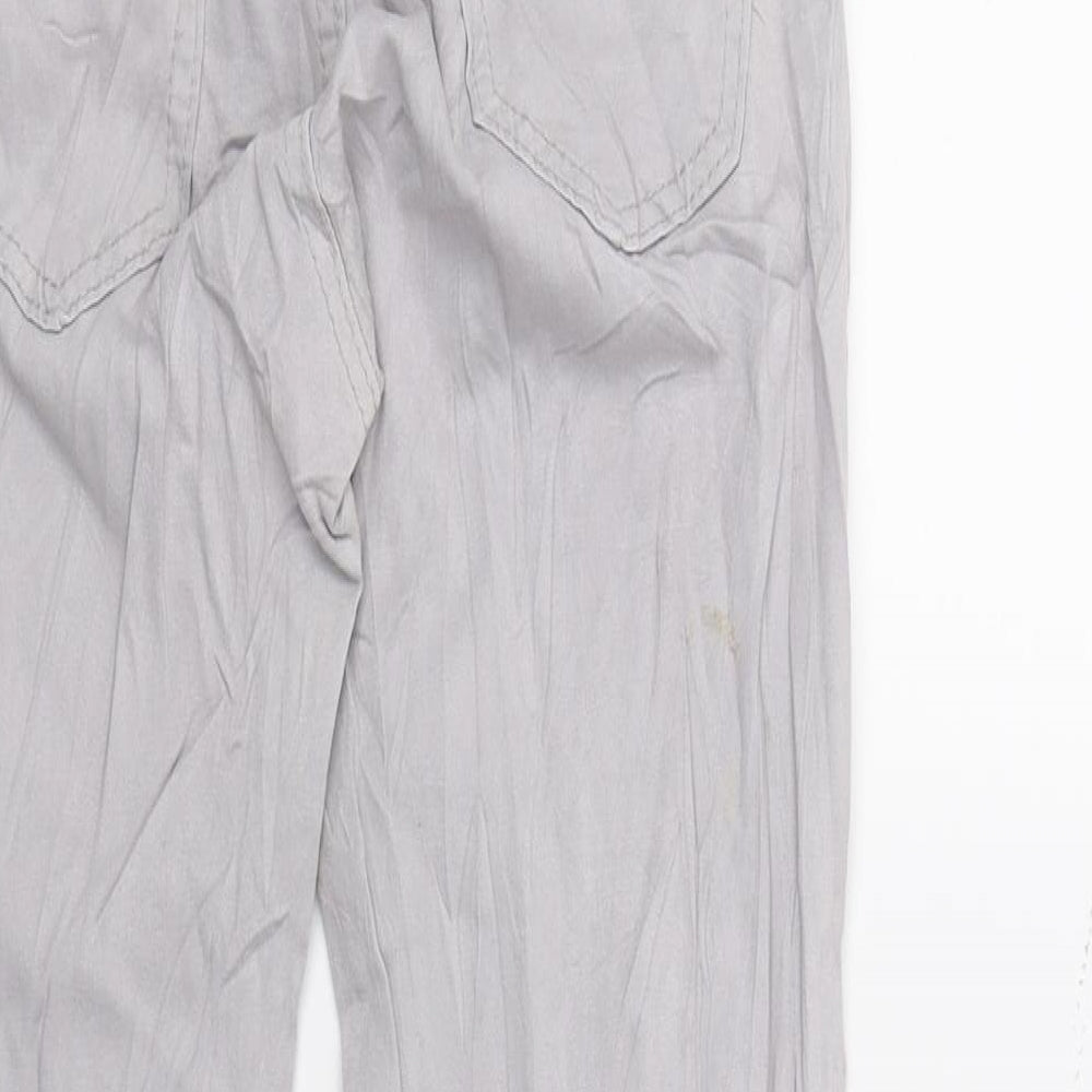 Preworn Womens Grey Denim Skinny Jeans Size 8 L26 in