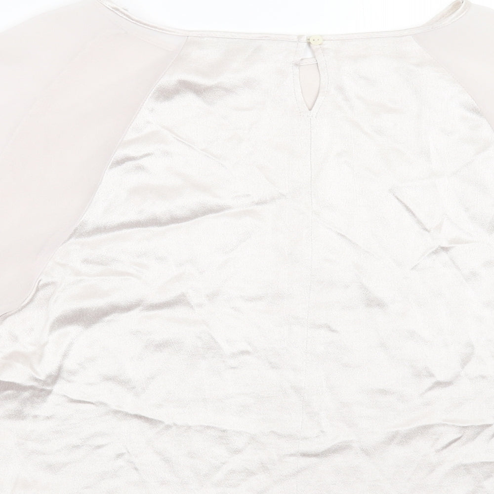 Papaya Womens Silver Basic Blouse Size 10