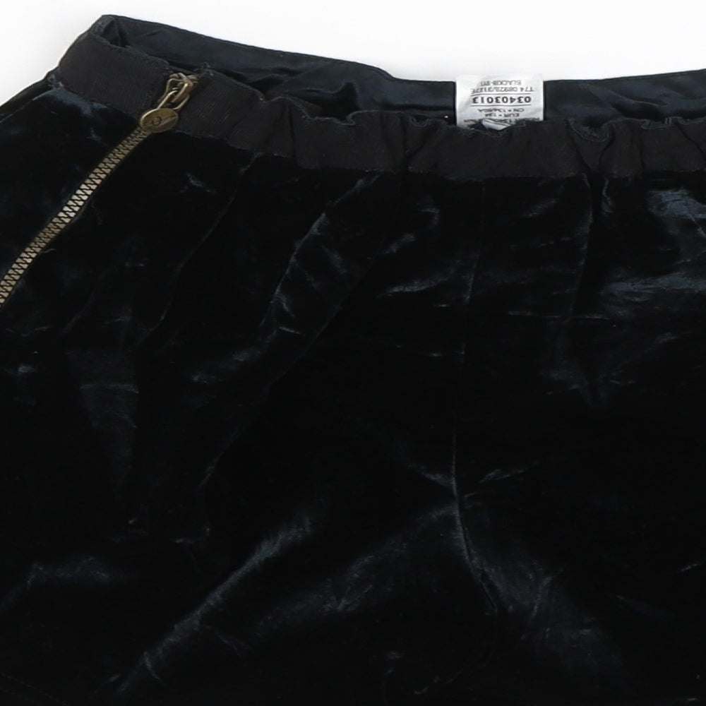 M&S Girls Black Sailor Shorts Size 8-9 Years
