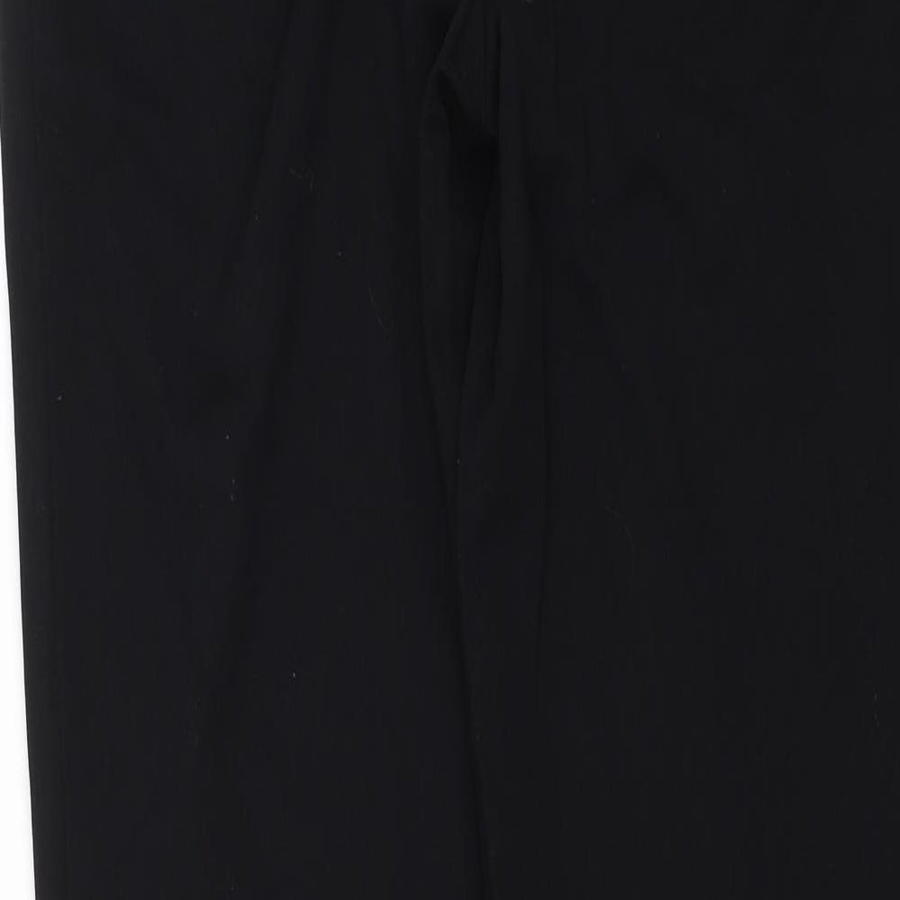 M&S Womens Black Dress Pants Trousers Size 12 L27 in
