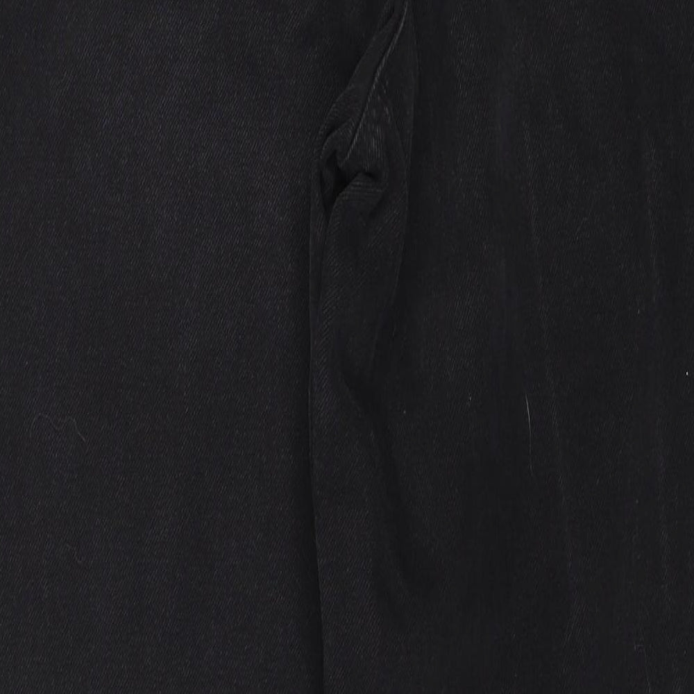 COLLUSION Womens Black Denim Mom Jeans Size 28 in L27 in