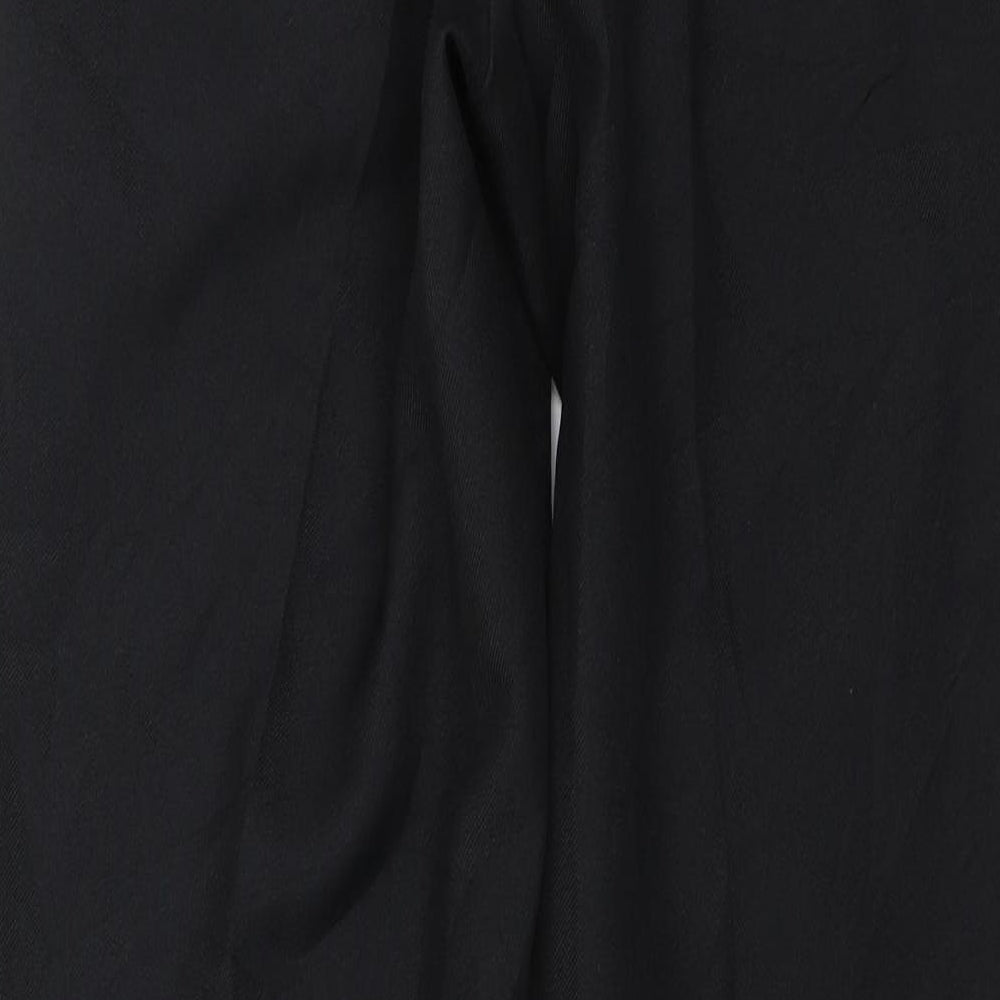 Preworn Womens Black Trousers Size 28 in L25 in