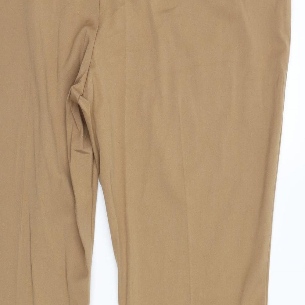 M&S Womens Brown Trousers Size 20 L29 in