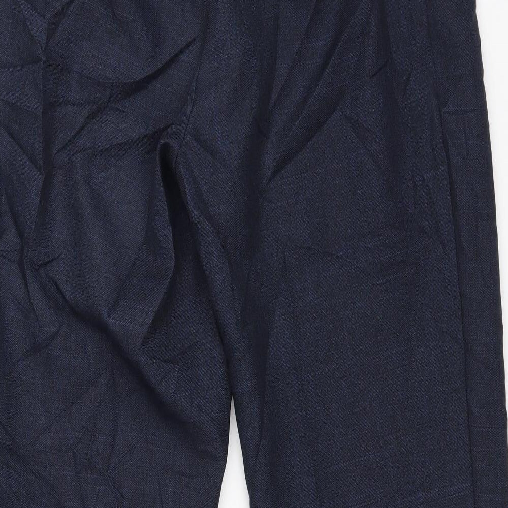 m&s Womens Blue Trousers Size 10 L26 in