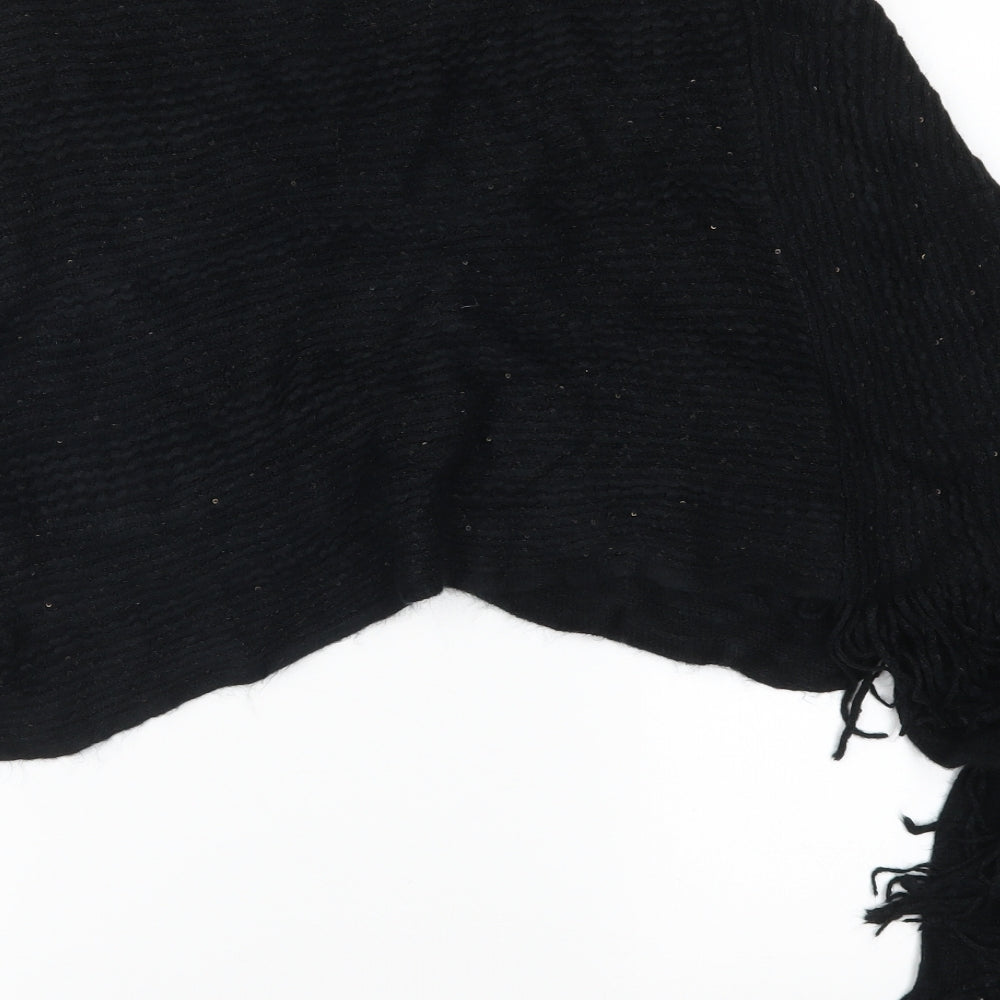 Matalan Womens Black Jacket Poncho One Size