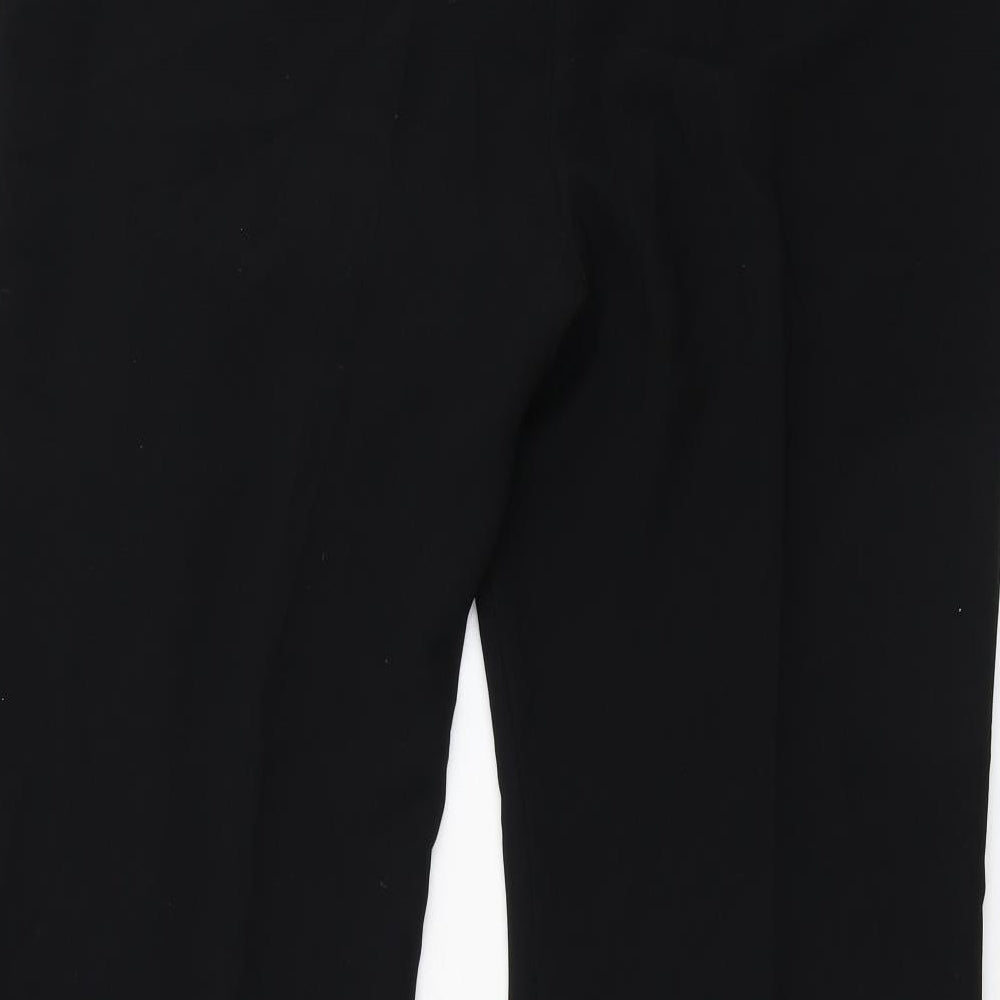 Preworn Womens Black Trousers Size 16 L29 in