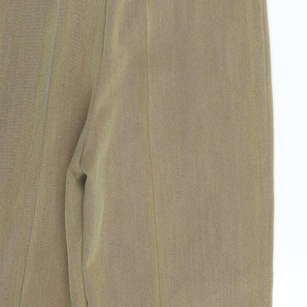 Saint-Honore Womens Gold Trousers Size 16 L24.5 in