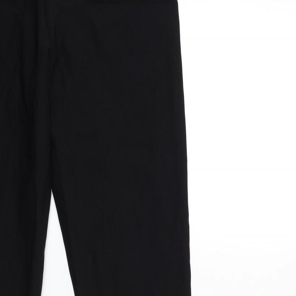 Select Womens Black Trousers Size 10 L32 in