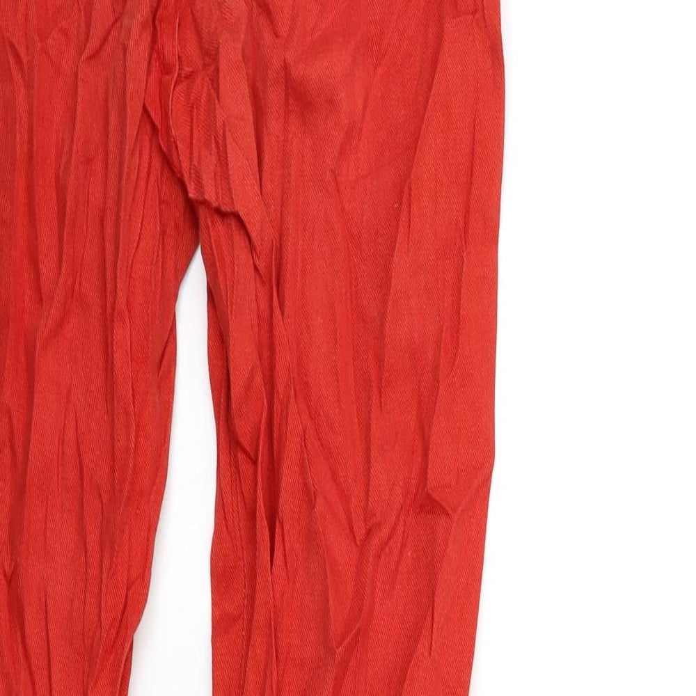 Preworn Womens Red Denim Skinny Jeans Size 26 in L31 in