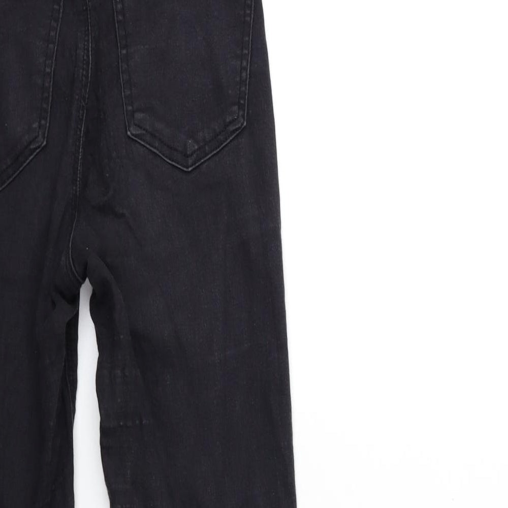 Topshop Womens Black Denim Skinny Jeans Size 26 in L30 in