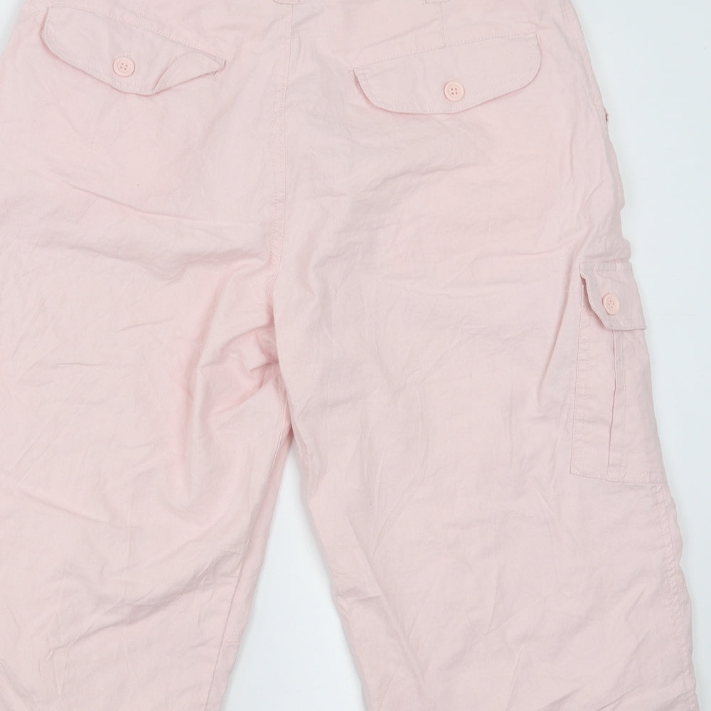 Preworn Womens Pink Cropped Trousers Size 32 in - 17 in inside leg