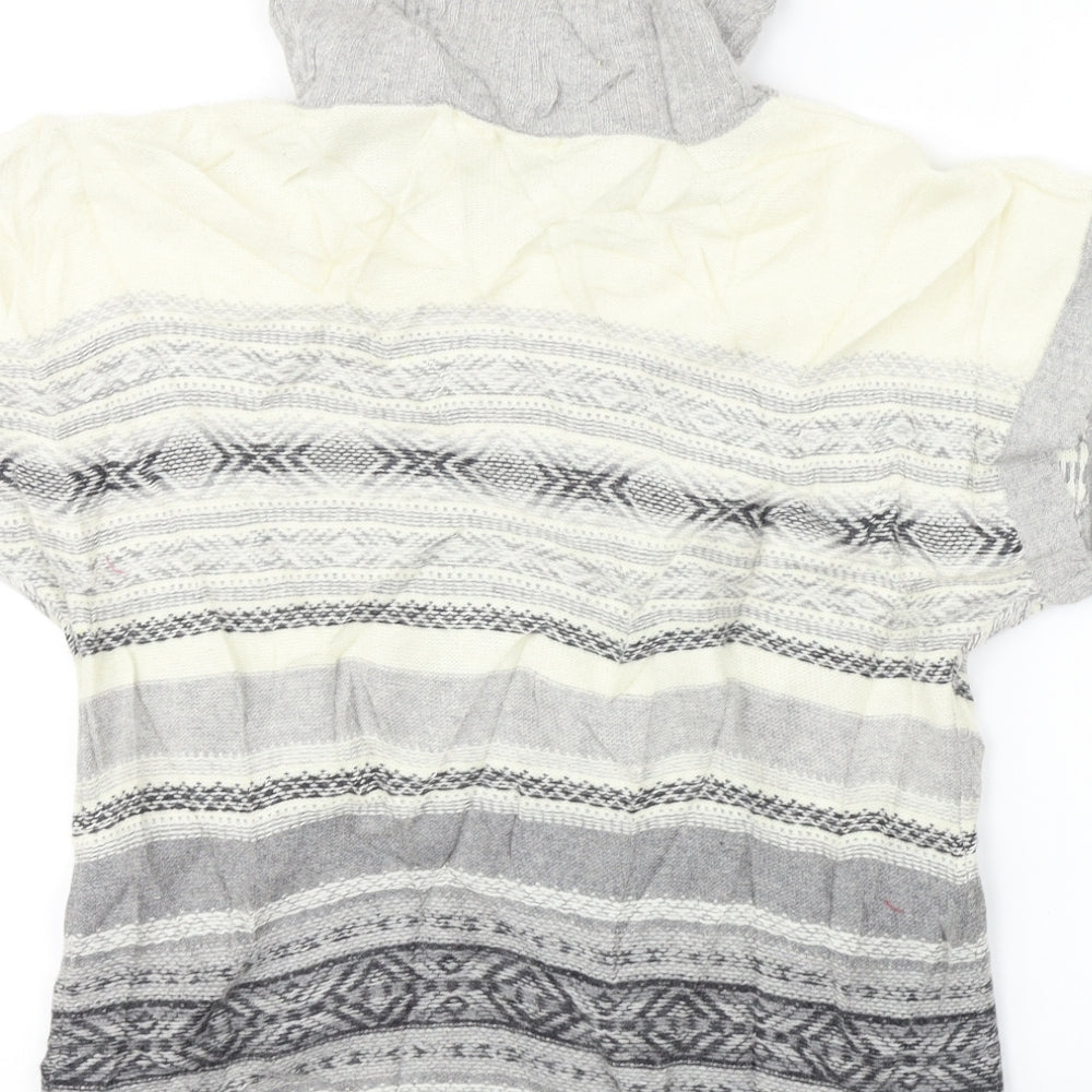Marks and Spencer Womens Beige Striped Pullover Jumper Size 12
