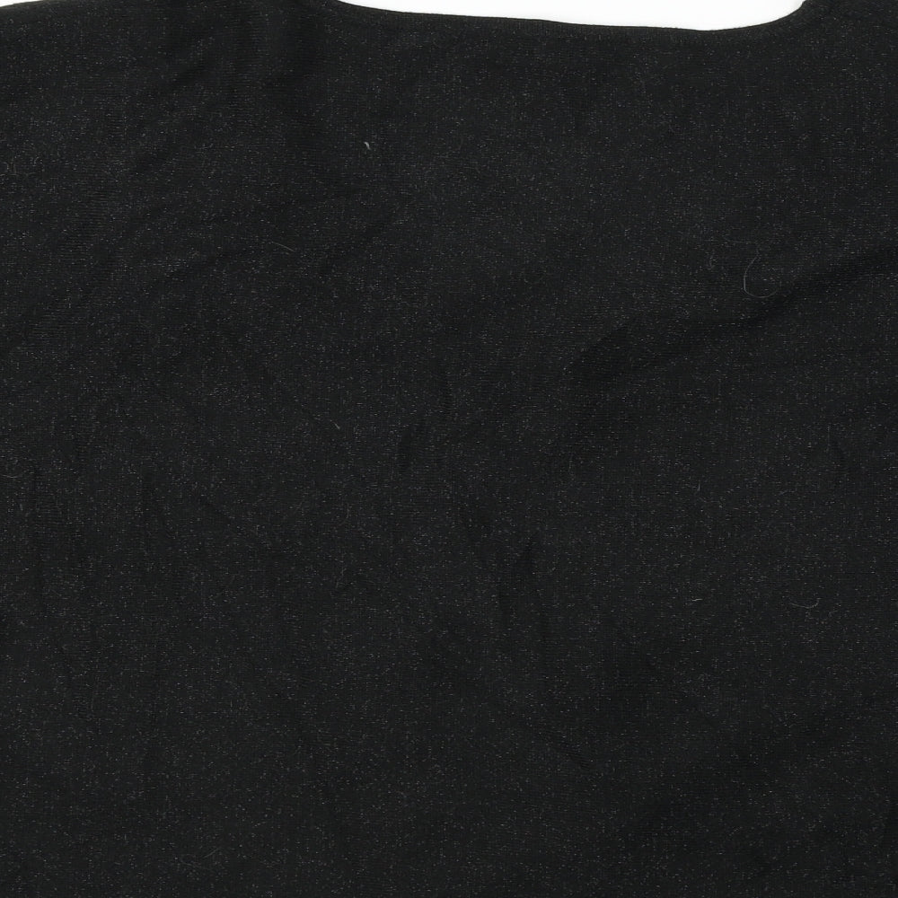 bm collection Womens Black Cardigan Jumper Size XL