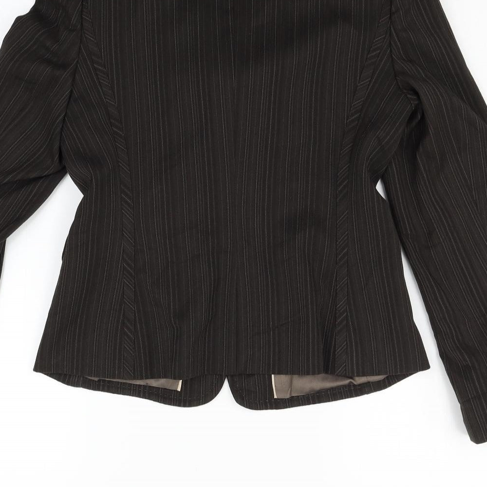 NEXT Womens Brown Jacket Suit Size 10