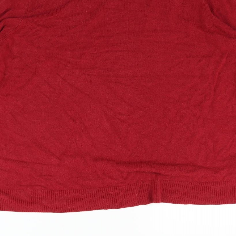 Marks and Spencer Womens Red Pullover Jumper Size 20