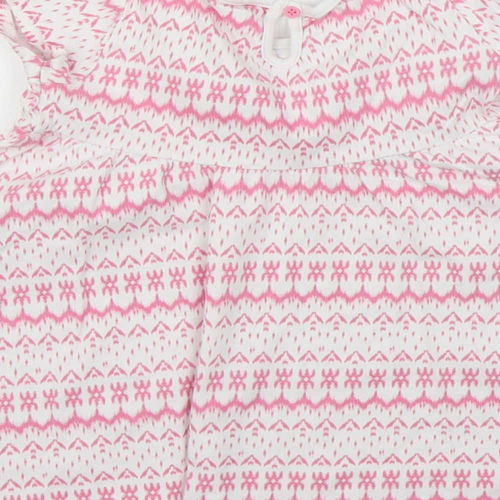 F&F Girls Pink Geometric A-Line Size 18-24 Months