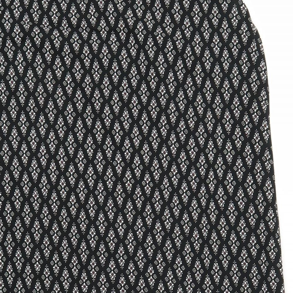 NEXT Womens Black Argyle/Diamond Shift Size 12