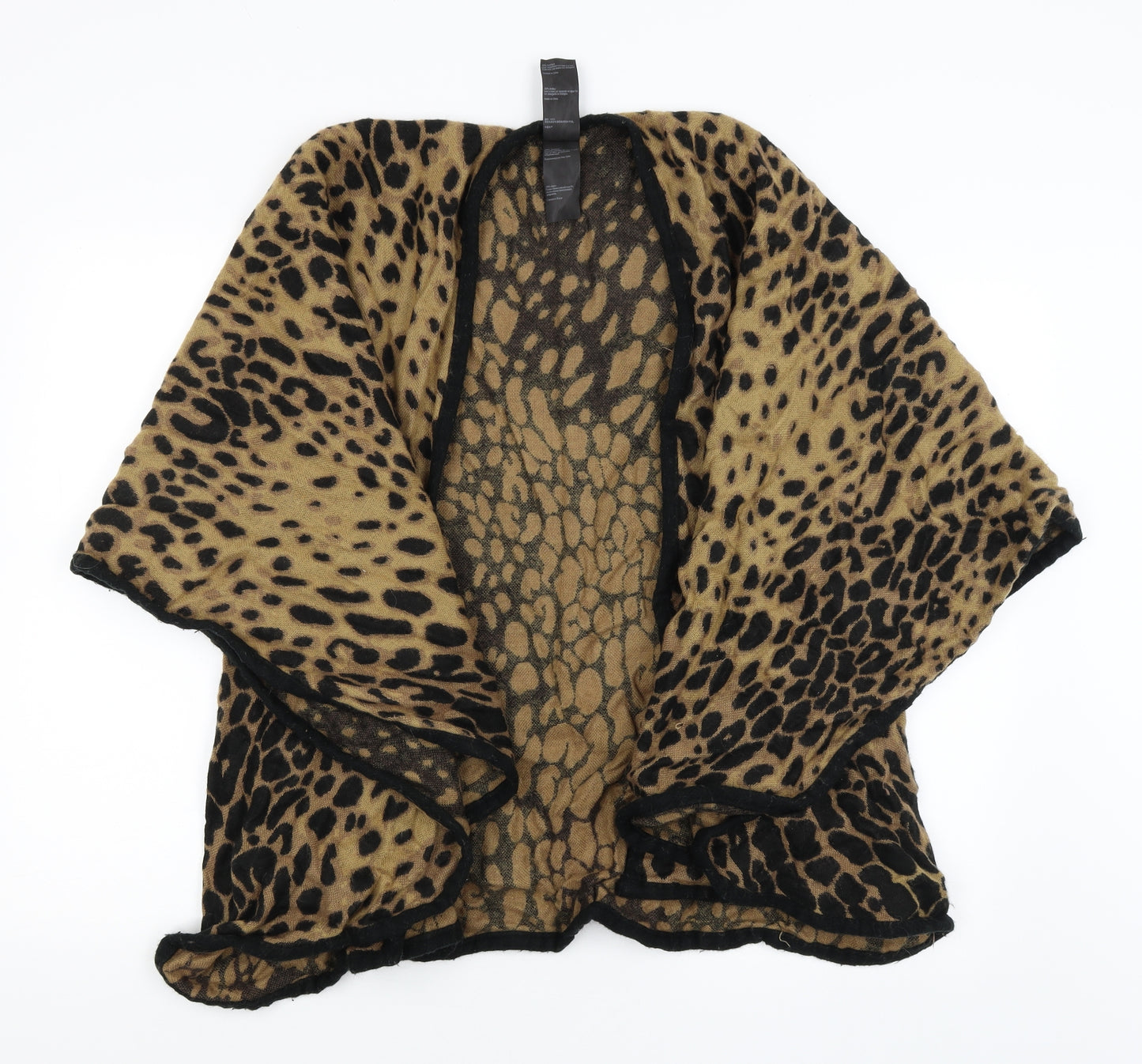Oasis Womens Orange Animal Print Shawl/Wrap