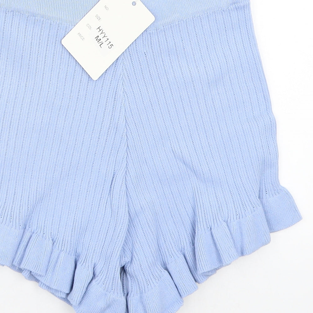 Flamodes Womens Blue Bermuda Shorts Size M