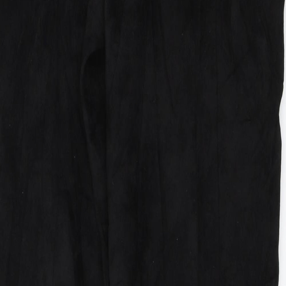 Preworn Womens Black Trousers Size 28 in L26 in