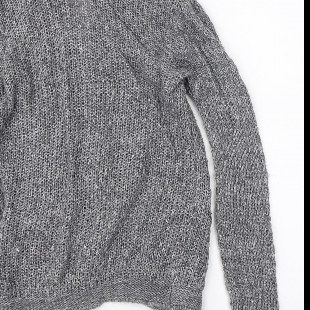 James Lakeland Womens Grey Cardigan Jumper Size M