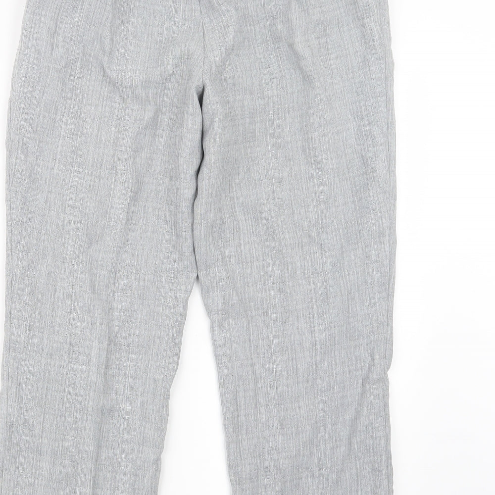 Marks and Spencer Womens Grey Trousers Size 12 L24 in