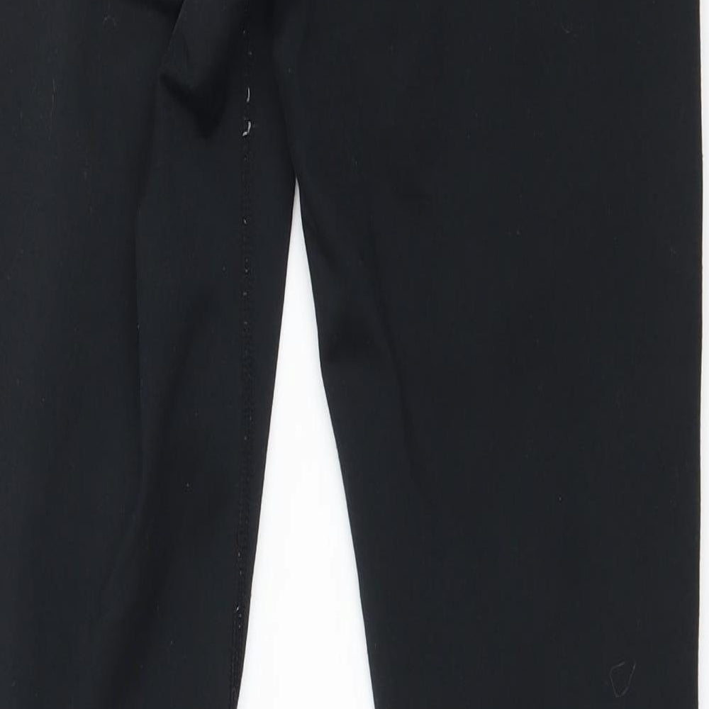 Preworn Womens Black Jersey Capri Leggings Size 26 in L27 in