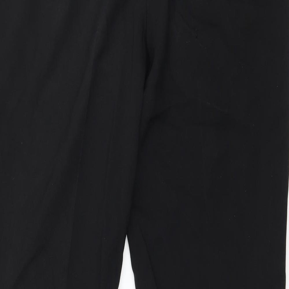 Papaya Womens Black Trousers Size 10 L27 in