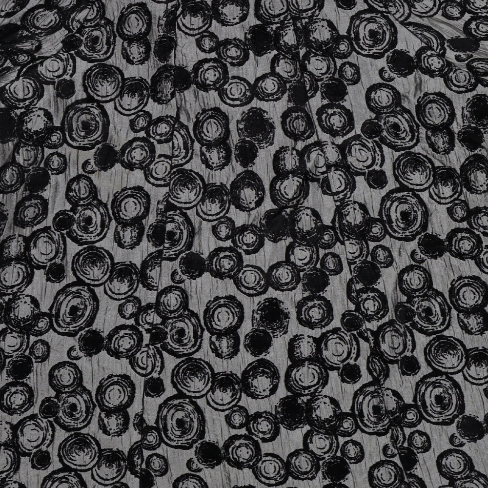 Roman Womens Black Floral Jacket Size M