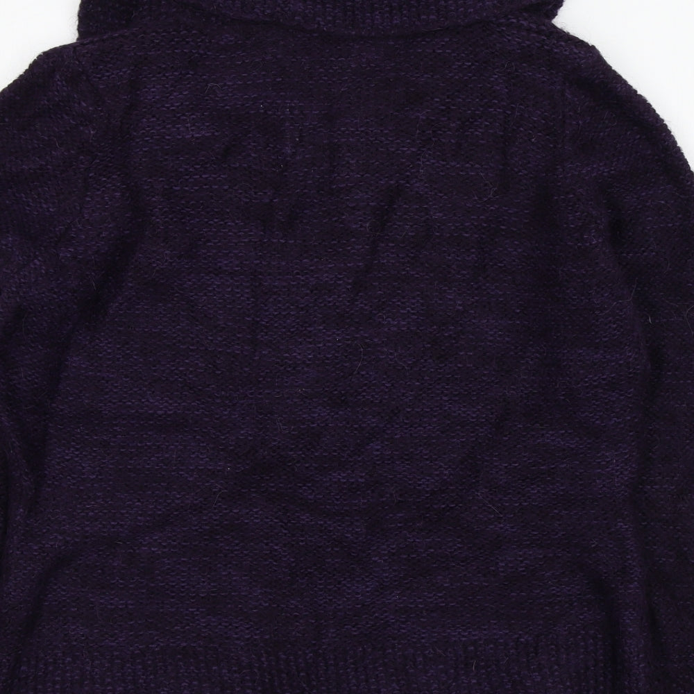 M&S Womens Purple Cardigan Jumper Size M
