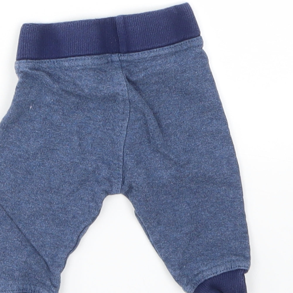 LILY&DAN Boys Blue Capri Leggings Size 3-6 Months